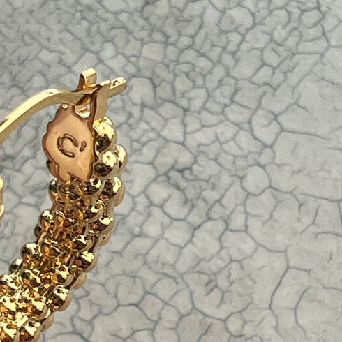 tweed pierce/earring